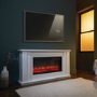 Suncrest Kesgrave White Freestanding Electric Fireplace Suite