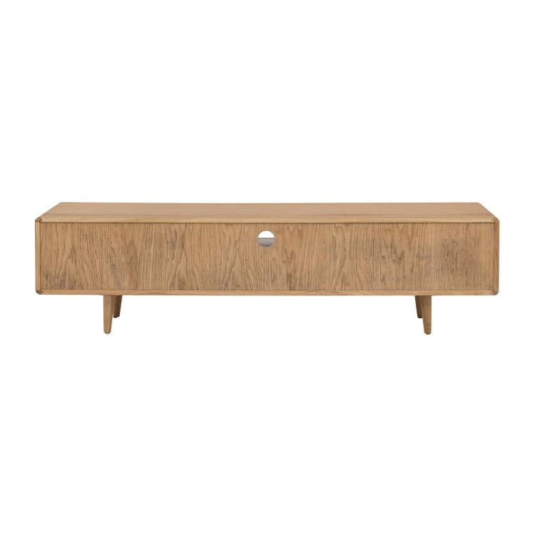 Large TV Stand with Storage in Solid Oak  - TV's up to 45" - Marny