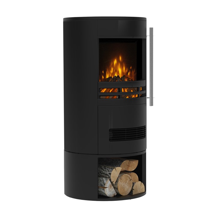 Be Modern Tunstall Electric Cylinder Stove with Log Store