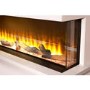 Adam Sahara Panoramic Media Wall Electric Fire, 31 Inch