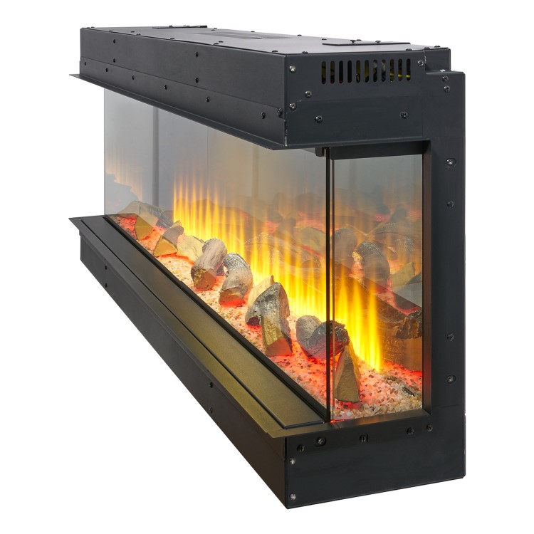 Adam Sahara Panoramic Media Wall Electric Fire, 31 Inch