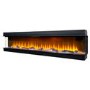 Adam Sahara Panoramic Media Wall Electric Fire, 81 Inch