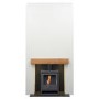 Acantha Pre-Built Stove Media Wall 1 with OKO S1 Bio Ethanol Stove in Charcoal Grey