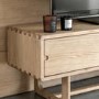 Large Natural Oak TV Stand with Storage - TV's up to 65" - Craft - Caspian House