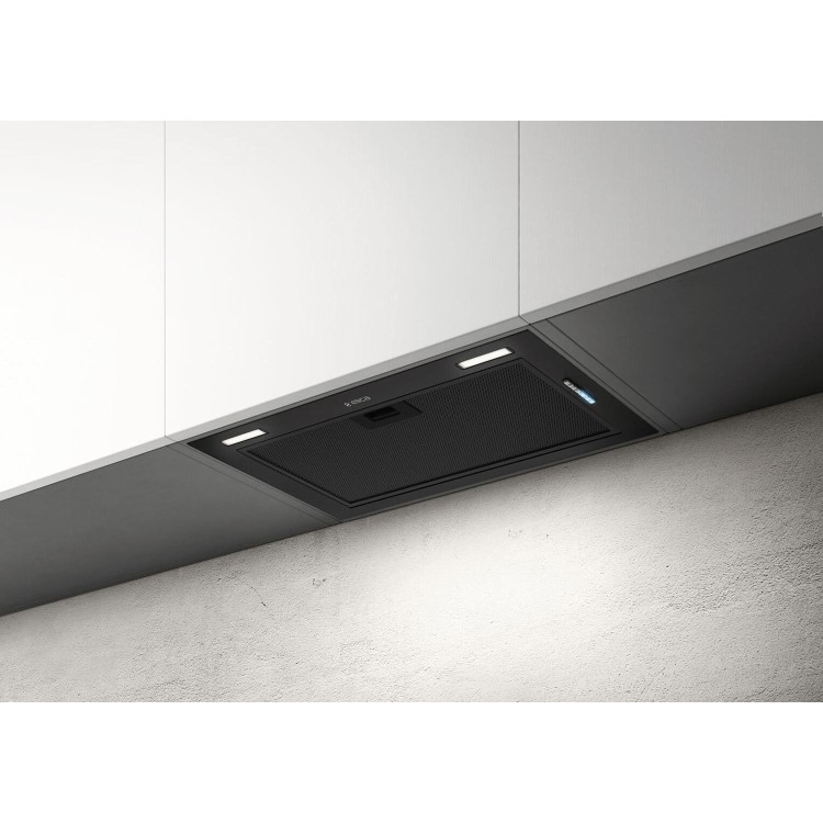 Elica Fold 52cm Canopy Cooker Hood - Black