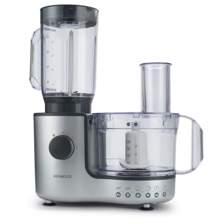 Kenwood Compact 2-in-1 Food Processor with Blender - Silver And Grey