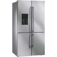 Refurbished Smeg FQ75XPED Freestanding 643 Litre Frost Free American Fridge Freezer