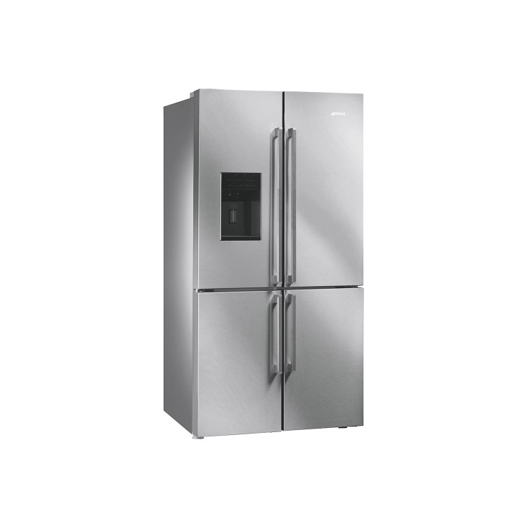 Refurbished Smeg FQ75XPED Freestanding 643 Litre Frost Free American Fridge Freezer