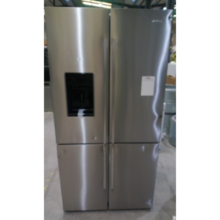 Refurbished Smeg FQ75XPED Freestanding 643 Litre Frost Free American Fridge Freezer