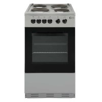 Flavel FSBE50S 50cm Single Oven Electric Cooker With Sealed Plate Hob - Silver