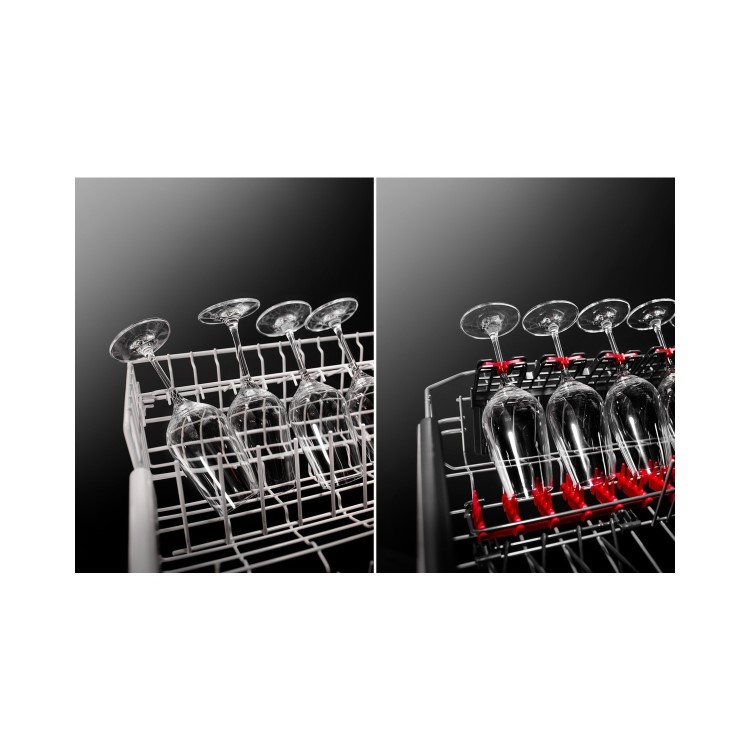 AEG Series 9000 ComfortLift Integrated Dishwasher - Black control panel