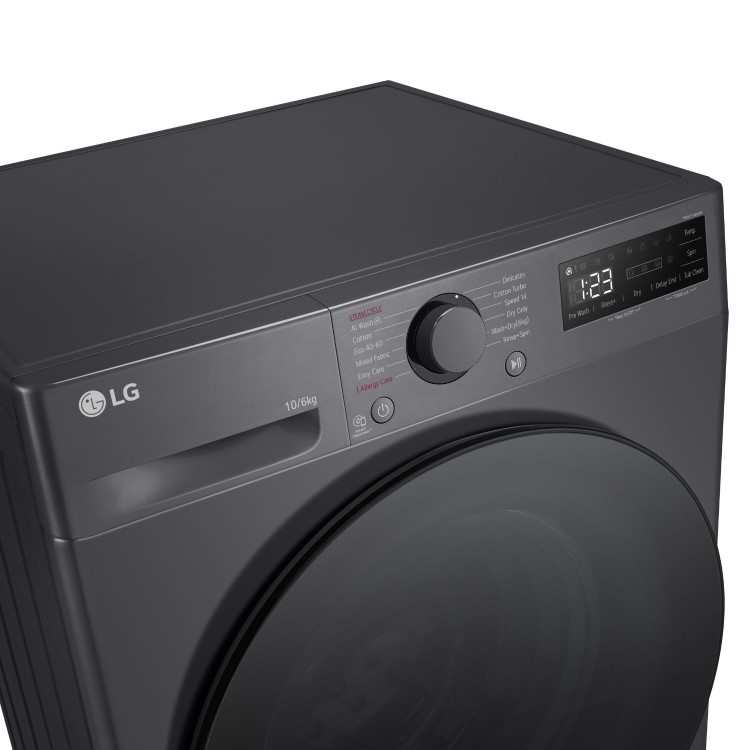 LG TurboWash™ 10Kg Wash 6Kg Dry 1400rpm Washer Dryer - Slate Grey