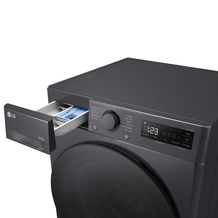 LG TurboWash™ 10Kg Wash 6Kg Dry 1400rpm Washer Dryer - Slate Grey