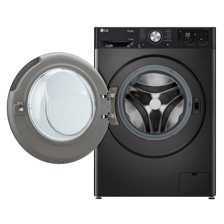 LG LG TurboWash&#153; 360 11Kg Wash 6Kg Dry 1400rpm Washer Dryer - Platinum Black