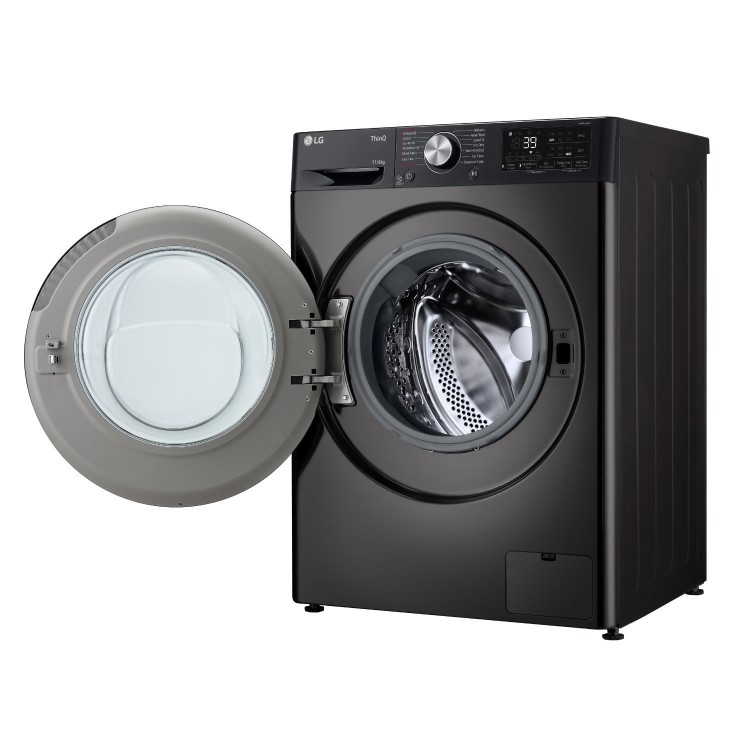 LG LG TurboWash&#153; 360 11Kg Wash 6Kg Dry 1400rpm Washer Dryer - Platinum Black