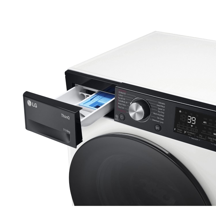 LG TurboWash™360  11Kg Wash 6Kg Dry  1400rpm Washer Dryer - White