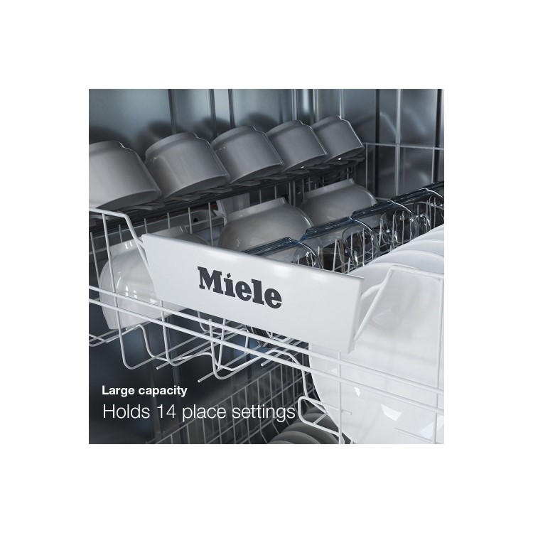 Miele 7000 Series 14 Place Settings Freestanding Dishwasher - Silver