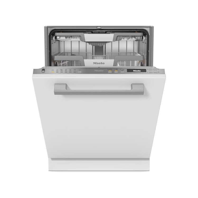 Miele 7000 Series Integrated Dishwasher - Smart Wi-Fi, B-Rated, Silver control panel