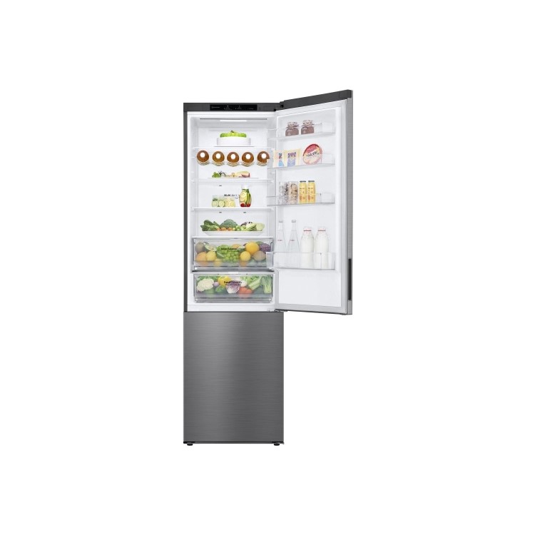 LG NatureFRESH 384 Litre 70/30 Freestanding Frost Free Fridge Freezer - Silver