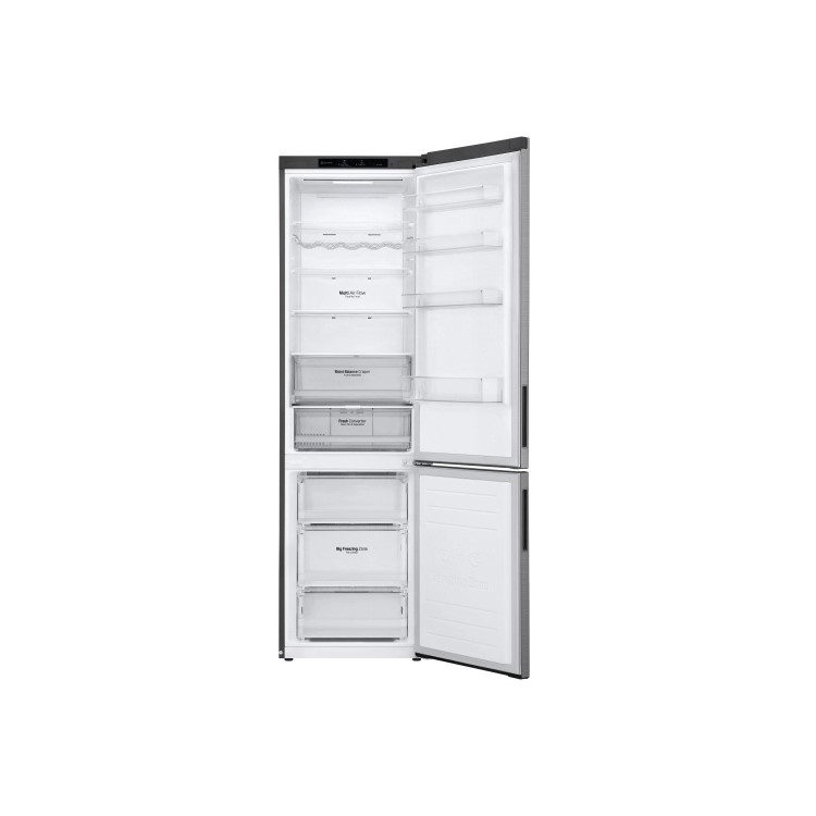 LG NatureFRESH 384 Litre 70/30 Freestanding Frost Free Fridge Freezer - Silver