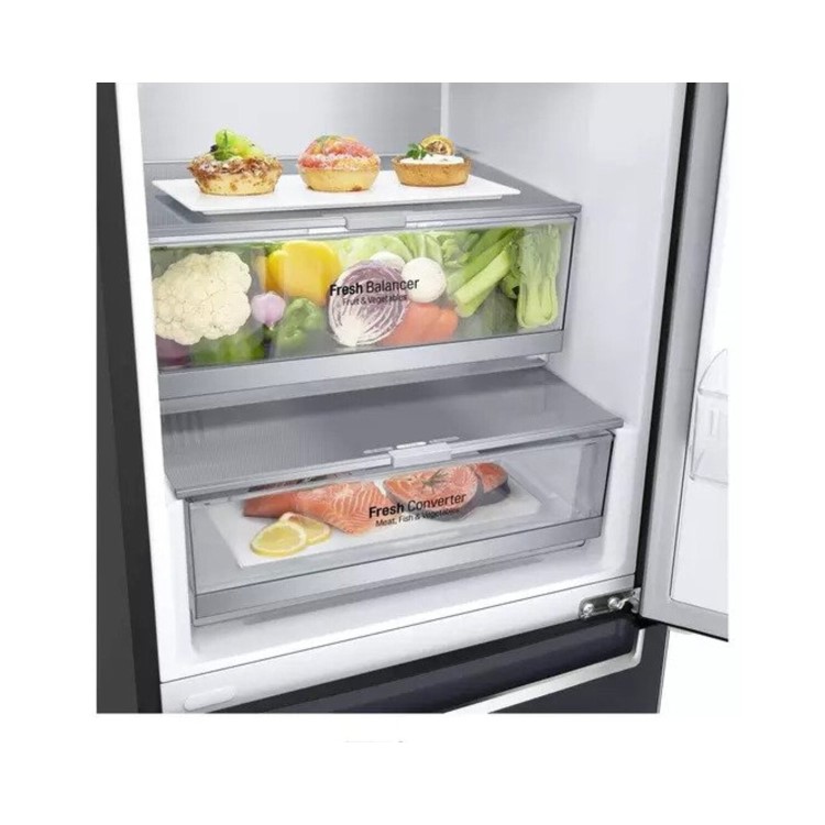 LG Centum 384 Litre 70/30 Freestanding Fridge Freezer - Matte Black