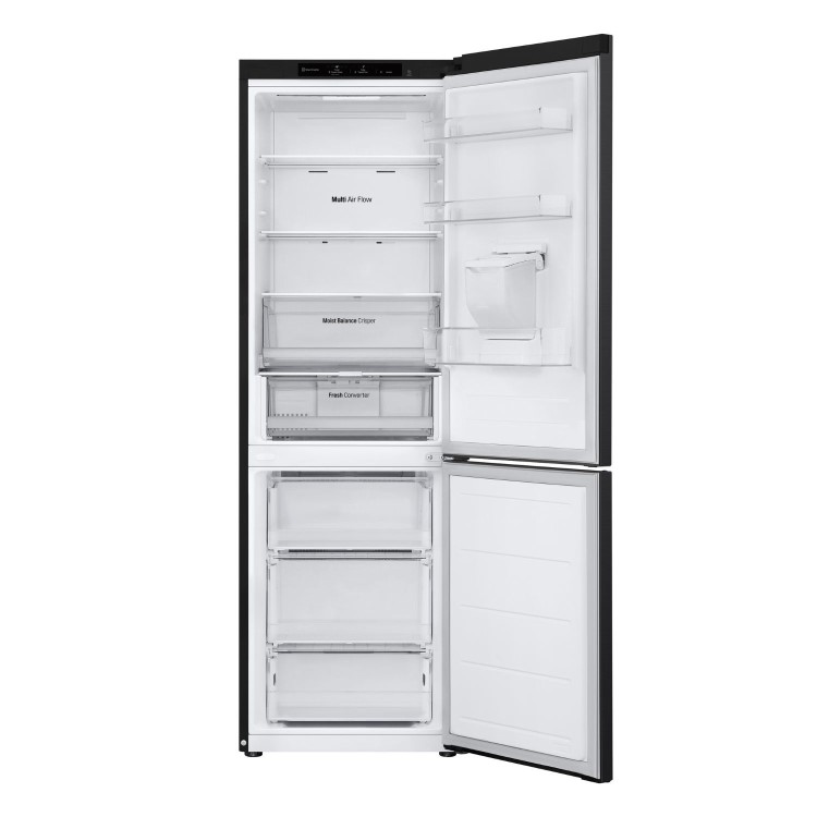 LG NatureFRESH 343 Litre 60/40 Freestanding Fridge Freezer - Matte Black