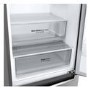 LG NatureFRESH 384 Litre 70/30 Freestanding Fridge Freezer - Shiny Steel