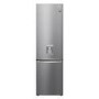 LG NatureFRESH 384 Litre 70/30 Freestanding Fridge Freezer - Shiny Steel