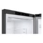 LG NatureFRESH 384 Litre 70/30 Freestanding Fridge Freezer - Shiny Steel