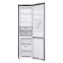 LG NatureFRESH 384 Litre 70/30 Freestanding Fridge Freezer - Shiny Steel