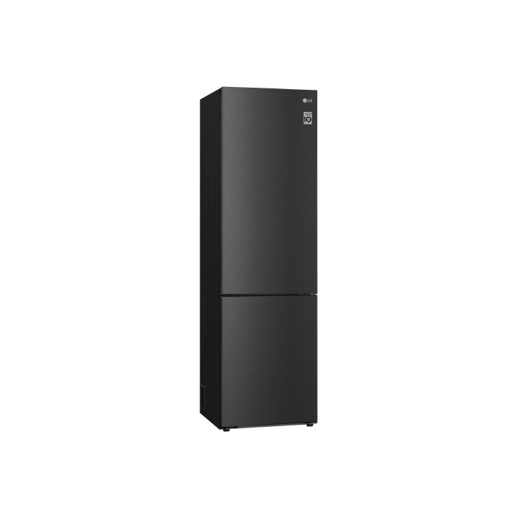 LG NatureFRESH 384 Litre 70/30 Freestanding Fridge Freezer - Black