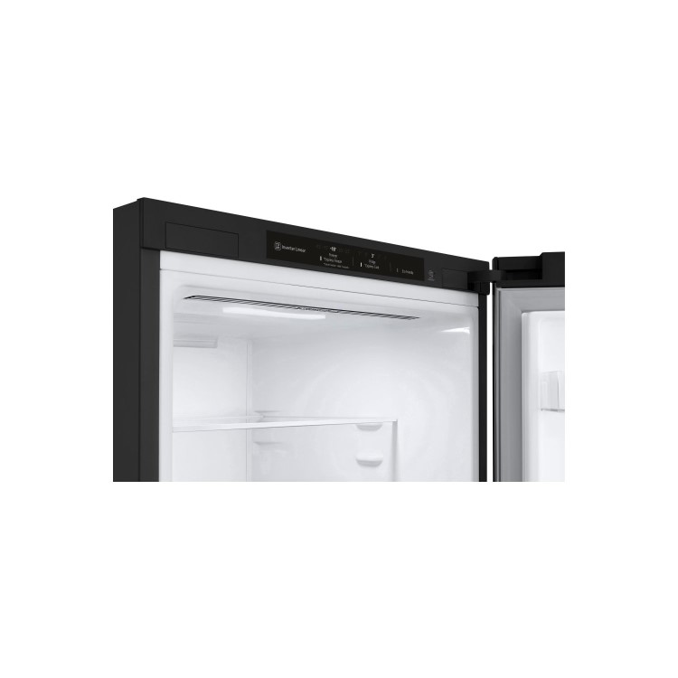 LG NatureFRESH 384 Litre 70/30 Freestanding Fridge Freezer - Black