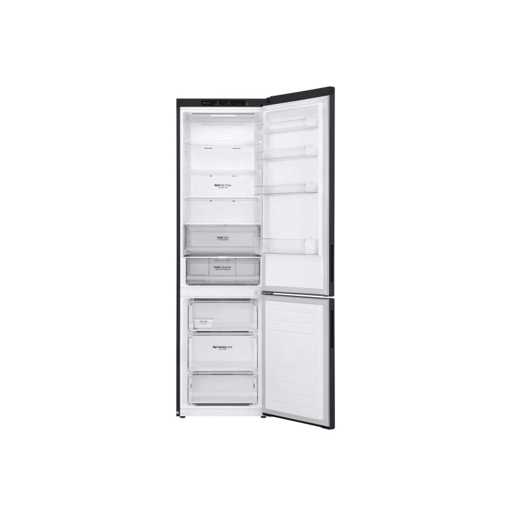 LG NatureFRESH 384 Litre 70/30 Freestanding Fridge Freezer - Black