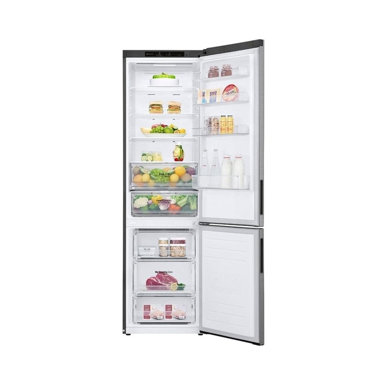 LG NatureFRESH 384 Litre 70/30 Freestanding Fridge Freezer - Silver