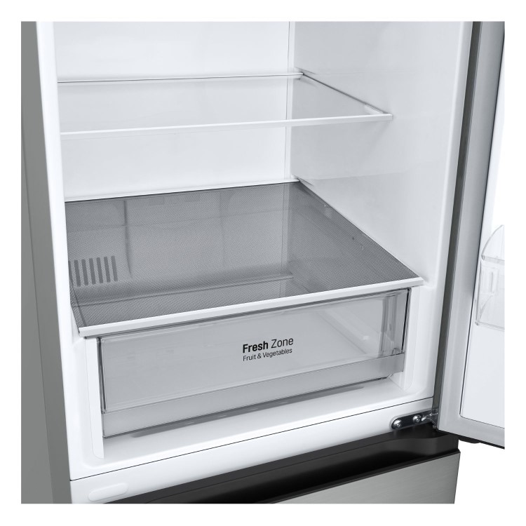 LG NatureFRESH 344 Litre 60/40 Freestanding Fridge Freezer - Silver