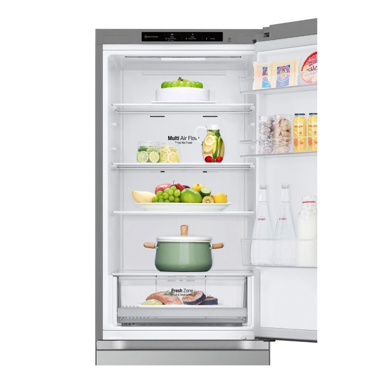 LG NatureFRESH 344 Litre 60/40 Freestanding Fridge Freezer - Silver