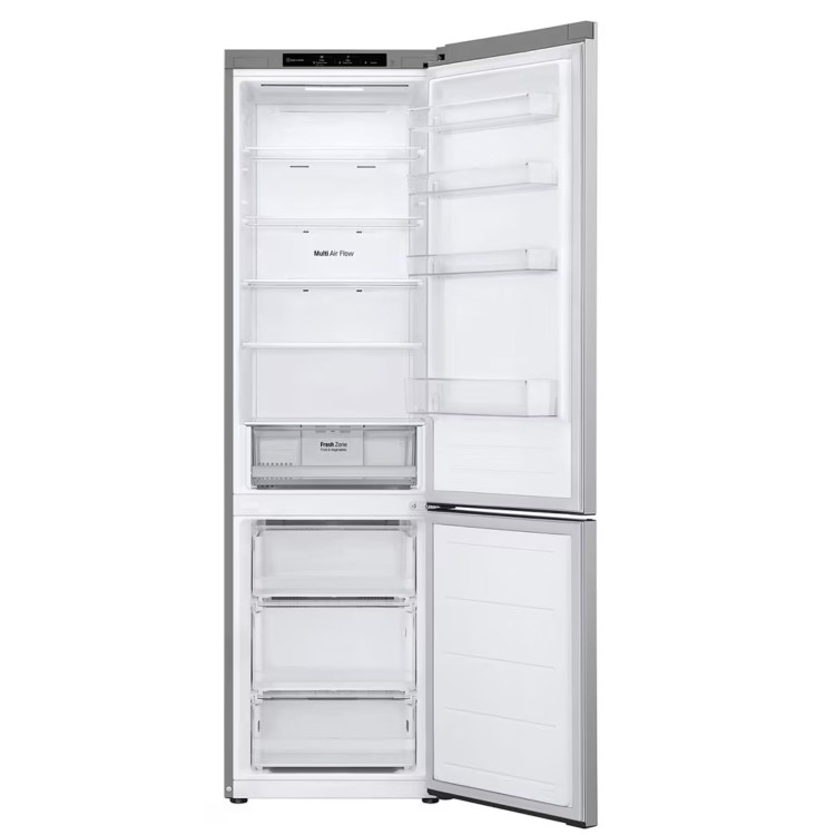 LG NatureFRESH 387 Litre 70/30 Freestanding Fridge Freezer - Silver