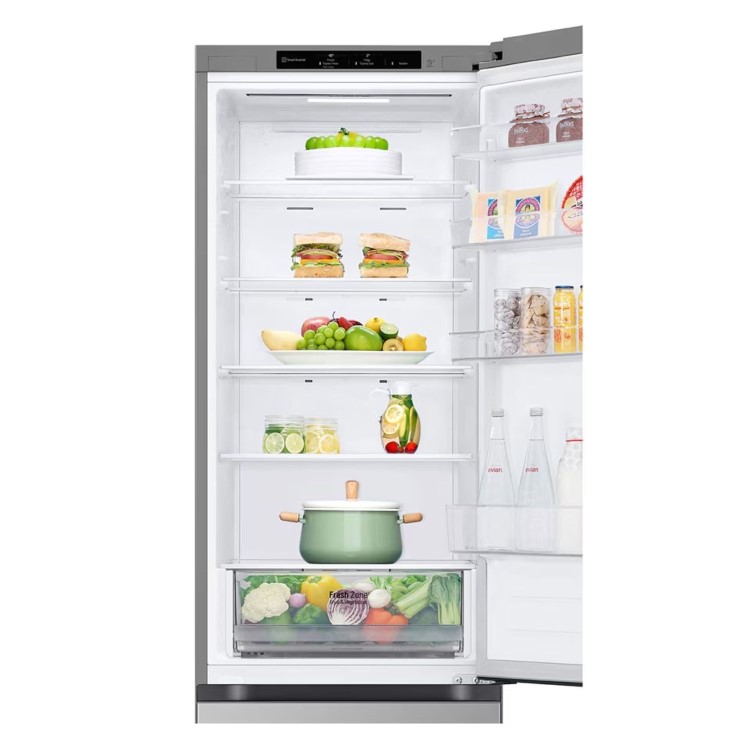 LG NatureFRESH 387 Litre 70/30 Freestanding Fridge Freezer - Silver