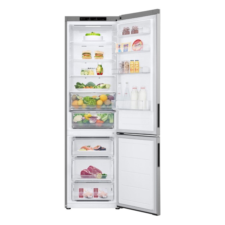 LG NatureFRESH 387 Litre 70/30 Fridge Freezer - Prime Silver