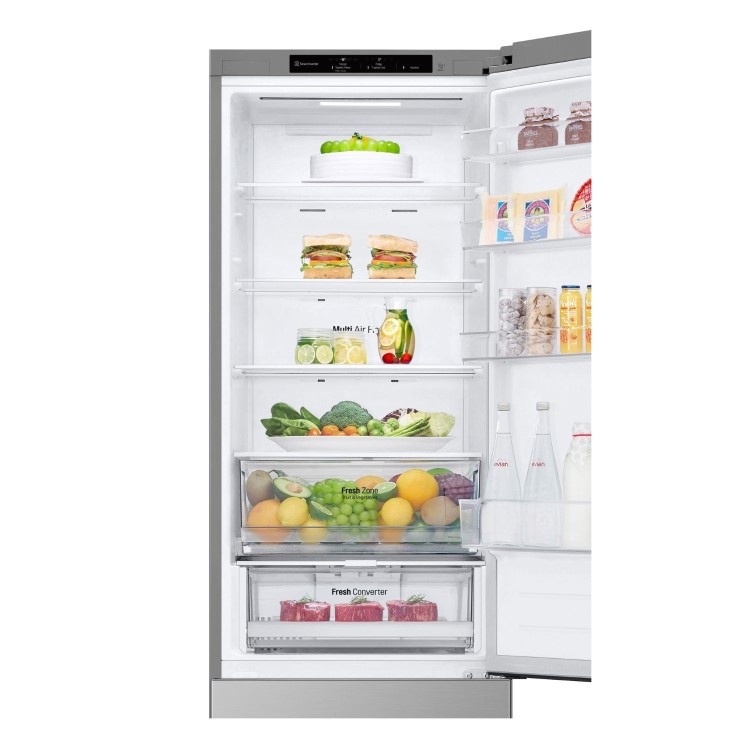 LG NatureFRESH 387 Litre 70/30 Fridge Freezer - Prime Silver