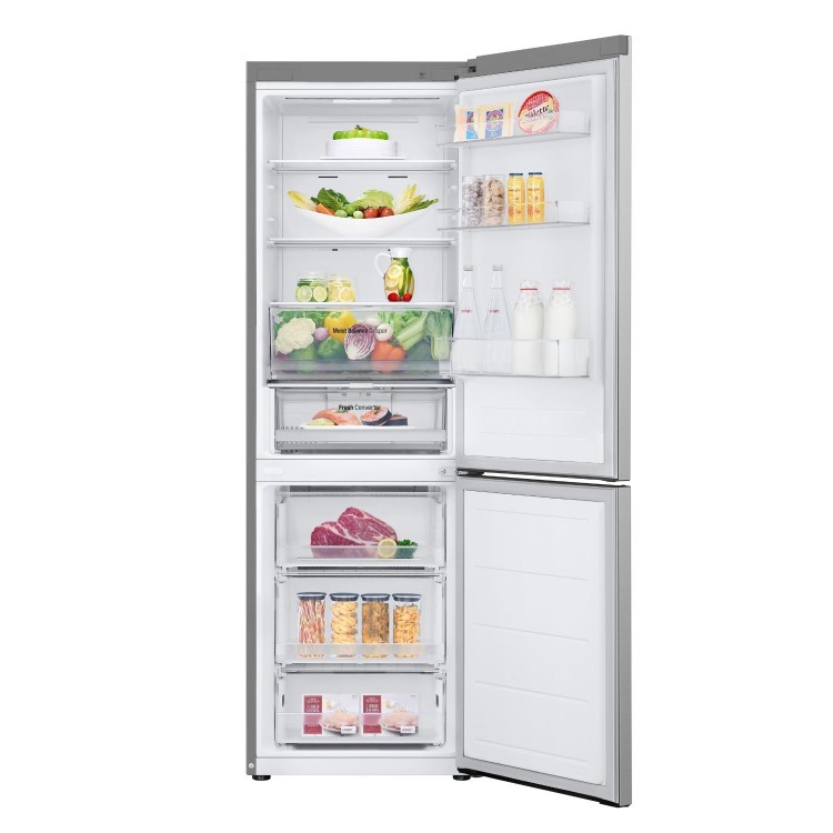 LG NatureFRESH 344 Litre 60/40 Fridge Freezer - Prime Silver