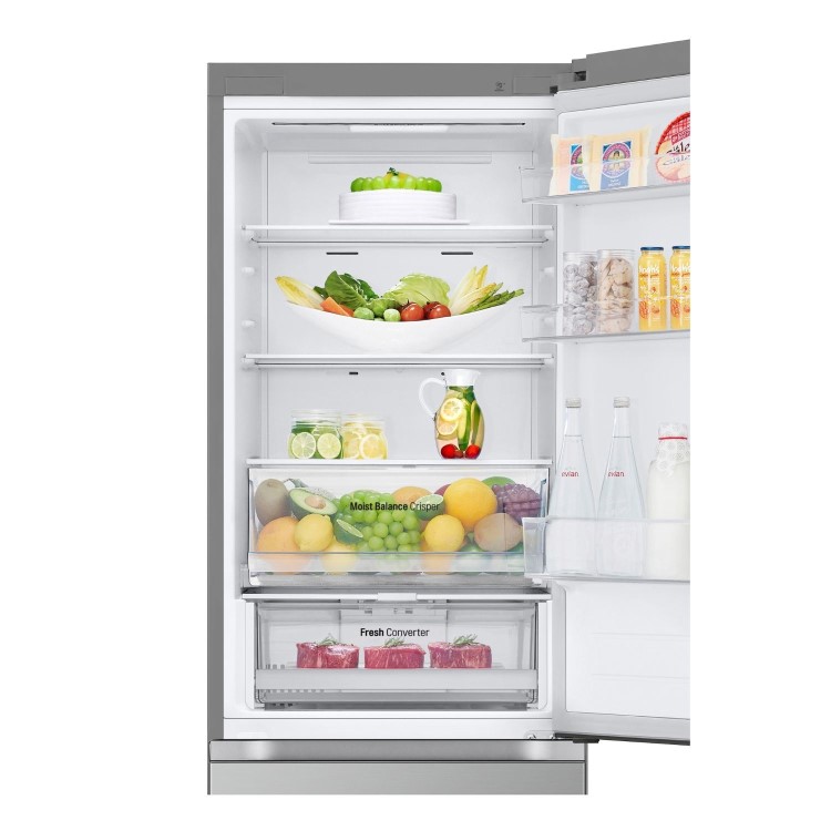 LG NatureFRESH 344 Litre 60/40 Fridge Freezer - Prime Silver