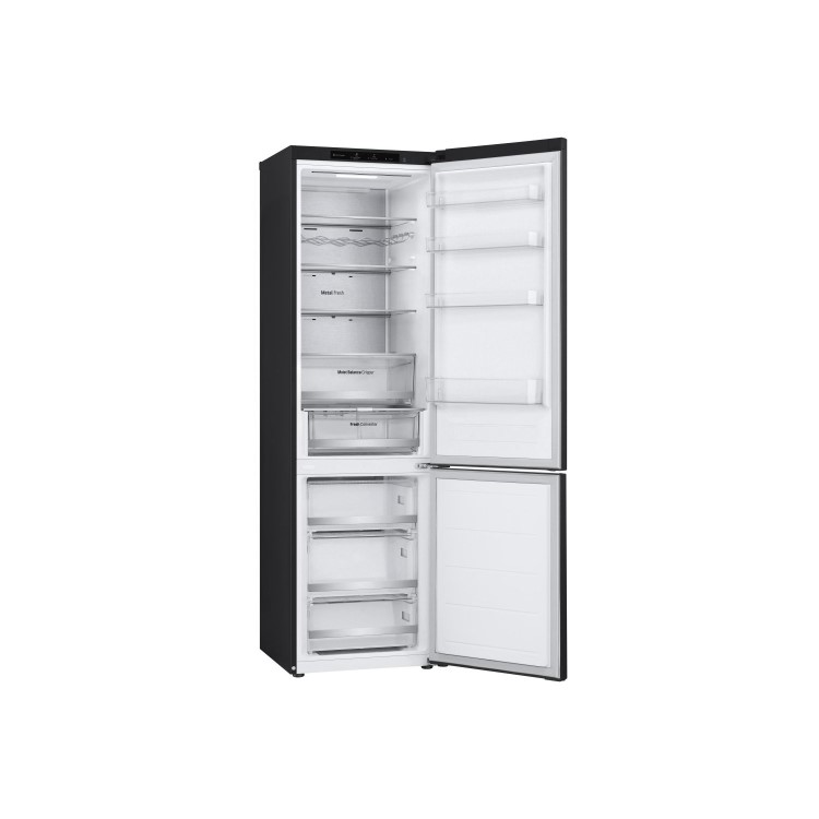 LG NatureFRESH 387 Litre 70/30 Freestanding Fridge Freezer - Matte Black