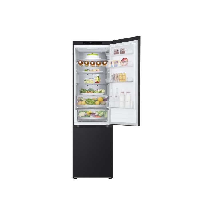 LG NatureFRESH 387 Litre 70/30 Freestanding Fridge Freezer - Matte Black