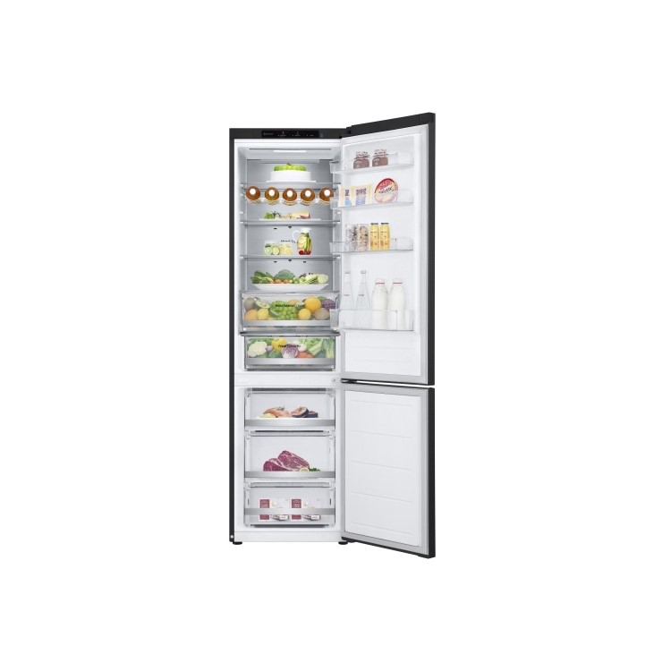 LG NatureFRESH 387 Litre 70/30 Freestanding Fridge Freezer - Matte Black