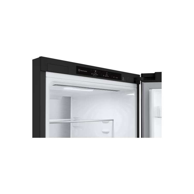 LG NatureFRESH 387 Litre 70/30 Freestanding Fridge Freezer - Matte Black