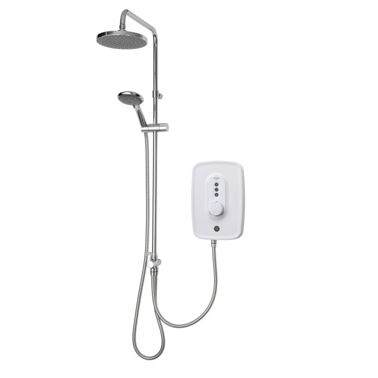 Triton Danzi Duelec 10.5kW Gloss White Electric Shower