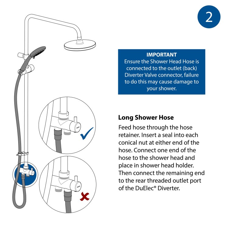 Triton Danzi Duelec 9.5kW Soft Black Electric Shower