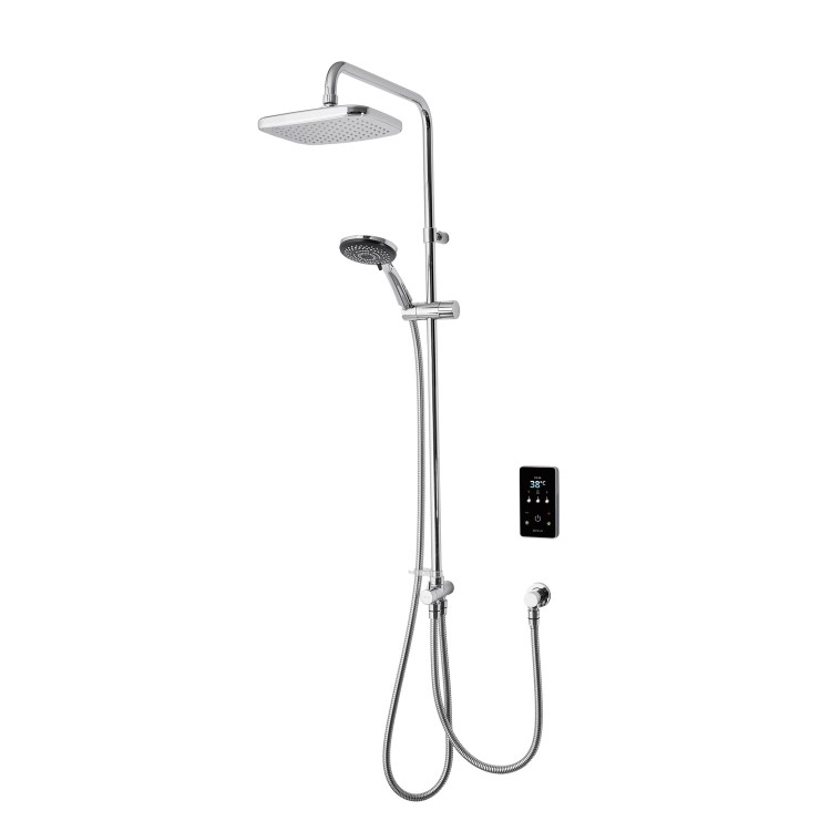 Triton ENVi 10.5kW Electric Shower With DuElec Shower Kit - Silver