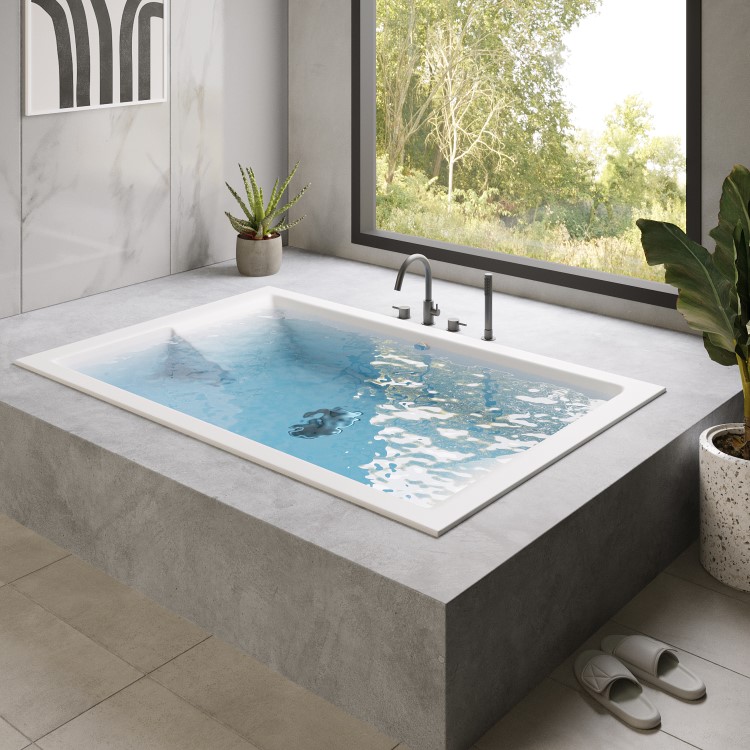 Super Deep Double Ended Inset Bath 1800 x 1200mm - Gemini